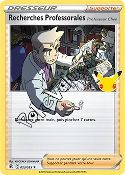 Carte Pokémon Recherches Professorales n°023 de la série Célébrations