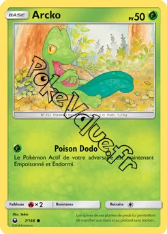 Carte Pokémon Arcko n°7 de la série Tempête Céleste