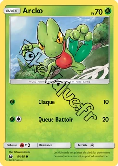 Carte Pokémon Arcko n°8 de la série Tempête Céleste