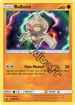 Carte Pokémon Balbuto n°78 de la série Tempête Céleste