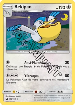 Carte Pokémon Bekipan n°112 de la série Tempête Céleste