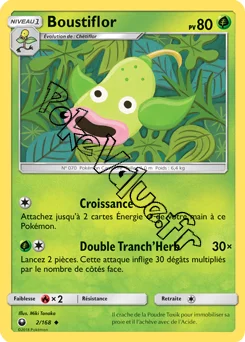 Carte Pokémon Boustiflor  n°2 de la série Tempête Céleste