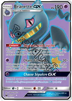 Carte Pokémon Branette GX n°157 de la série Tempête Céleste