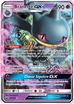Carte Pokémon Branette GX n°66 de la série Tempête Céleste