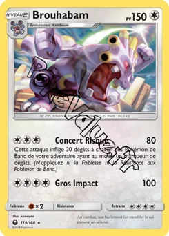 Carte Pokémon Brouhabam n°119 de la série Tempête Céleste