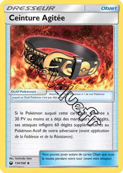 Carte Pokémon Ceinture Agitée n°134 de la série Tempête Céleste