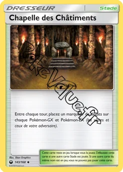 Carte Pokémon Chapelle des Châtiments n°143 de la série Tempête Céleste