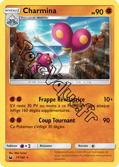 Carte Pokémon Charmina n°77 de la série Tempête Céleste