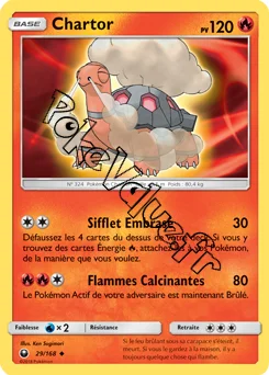 Carte Pokémon Chartor n°29 de la série Tempête Céleste