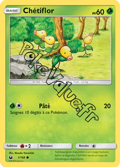 Carte Pokémon Chétiflor n°1 de la série Tempête Céleste