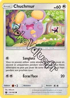 Carte Pokémon Chuchmur n°116 de la série Tempête Céleste