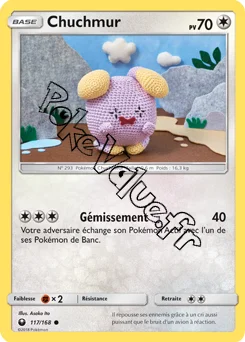 Carte Pokémon Chuchmur n°117 de la série Tempête Céleste