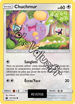 Carte Pokémon Chuchmur Reverse n°116 de la série Tempête Céleste
