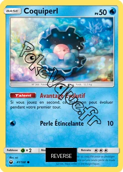 Carte Pokémon Coquiperl Reverse n°41 de la série Tempête Céleste