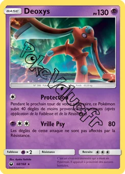 Carte Pokémon Deoxys  n°68 de la série Tempête Céleste