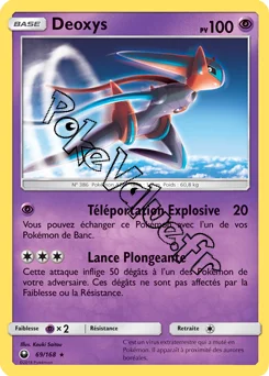 Carte Pokémon Deoxys  n°69 de la série Tempête Céleste