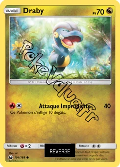 Carte Pokémon Draby Reverse n°104 de la série Tempête Céleste