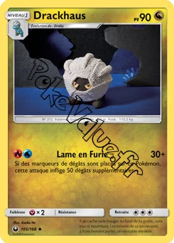 Carte Pokémon Drackhaus n°105 de la série Tempête Céleste