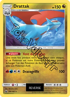 Carte Pokémon Drattak Reverse n°106 de la série Tempête Céleste