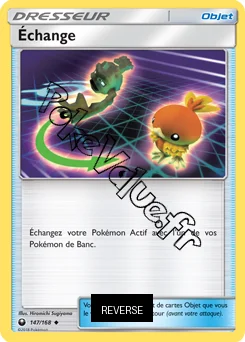 Carte Pokémon Échange Reverse n°147 de la série Tempête Céleste