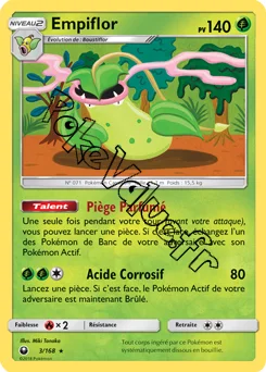 Carte Pokémon Empiflor  n°3 de la série Tempête Céleste