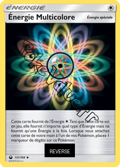 Carte Pokémon Énergie Multicolore Reverse n°151 de la série Tempête Céleste