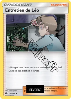 Carte Pokémon Entretien de Léo Reverse n°126 de la série Tempête Céleste