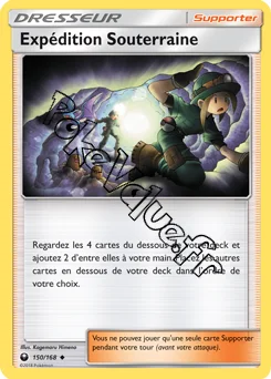 Carte Pokémon Expédition Souterraine n°150 de la série Tempête Céleste