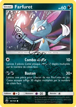Carte Pokémon Farfuret  n°86 de la série Tempête Céleste