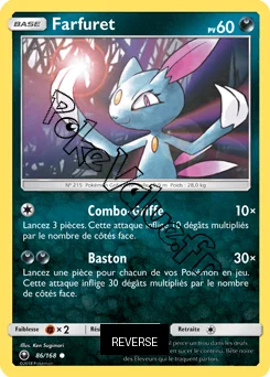 Carte Pokémon Farfuret  Reverse n°86 de la série Tempête Céleste