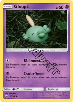 Carte Pokémon Gloupti  n°57 de la série Tempête Céleste