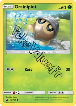 Carte Pokémon Grainipiot n°12 de la série Tempête Céleste