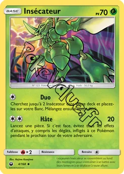 Carte Pokémon Insécateur n°4 de la série Tempête Céleste