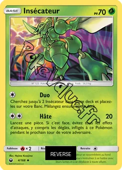 Carte Pokémon Insécateur Reverse n°4 de la série Tempête Céleste