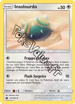 Carte Pokémon Insolourdo  n°110 de la série Tempête Céleste