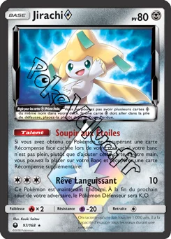 Carte Pokémon Jirachi  n°97 de la série Tempête Céleste