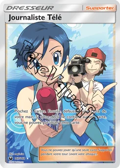 Carte Pokémon Journaliste Télé n°167 de la série Tempête Céleste