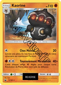 Carte Pokémon Kaorine Reverse n°79 de la série Tempête Céleste