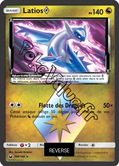 Carte Pokémon Latios  Reverse n°108 de la série Tempête Céleste
