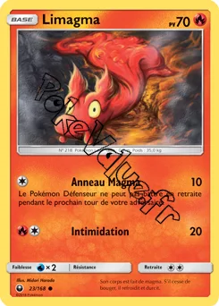Carte Pokémon Limagma  n°23 de la série Tempête Céleste