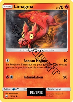 Carte Pokémon Limagma  Reverse n°23 de la série Tempête Céleste