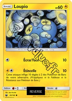 Carte Pokémon Loupio  Reverse n°49 de la série Tempête Céleste