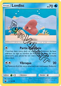 Carte Pokémon Lovdisc n°44 de la série Tempête Céleste