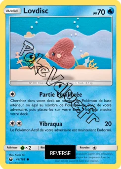 Carte Pokémon Lovdisc Reverse n°44 de la série Tempête Céleste