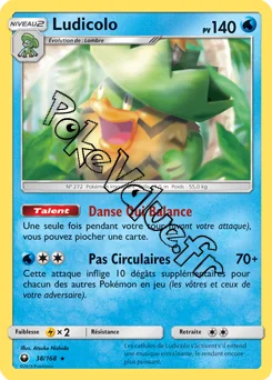 Carte Pokémon Ludicolo  n°38 de la série Tempête Céleste