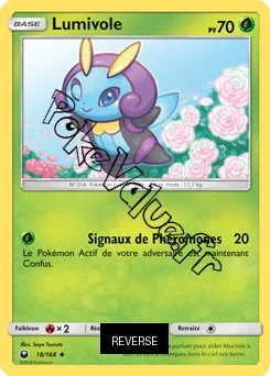 Carte Pokémon Lumivole Reverse n°18 de la série Tempête Céleste
