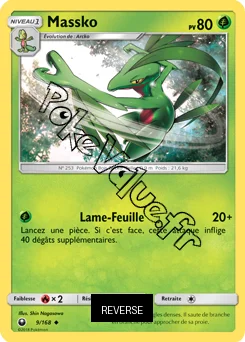 Carte Pokémon Massko Reverse n°9 de la série Tempête Céleste
