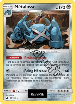 Carte Pokémon Métalosse Reverse n°95 de la série Tempête Céleste