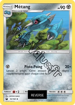 Carte Pokémon Métang Reverse n°94 de la série Tempête Céleste