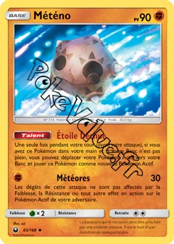 Carte Pokémon Météno n°83 de la série Tempête Céleste